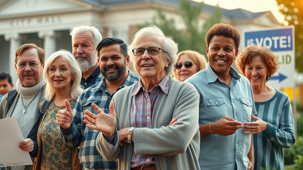 Motivated individuals of different ages engaging in civic duties — what are your duties to your country